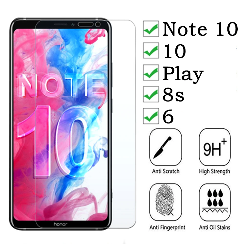 Защитное стекло для huawei honor note 10, защитная пленка для экрана note10 play 8s glas из закаленного стекла s8 huaway cam, защитная пленка 9h