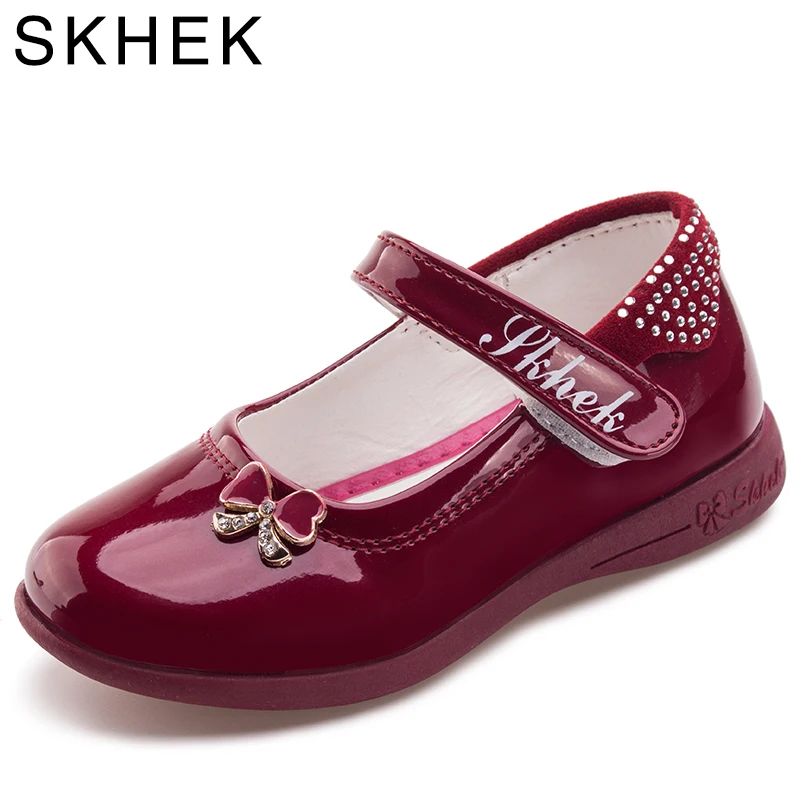 فتاة أحذية أطفال أحذية Bowknot Chaussure enfant الأميرة براءات الاختراع والجلود الفتيات أحذية الأطفال حذاء رياضة أحذية الاطفال الصبي.