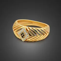Модное обручальное двойное кольцо в форме сердца для пары мужские женские обручальные кольца набор Bijoux 24 k цвет чистого золота