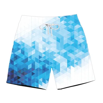

Men Cotton Shorts Summer Cool Short Pants Beach Casual Shorts 3D Gym Sports Training Swimwear