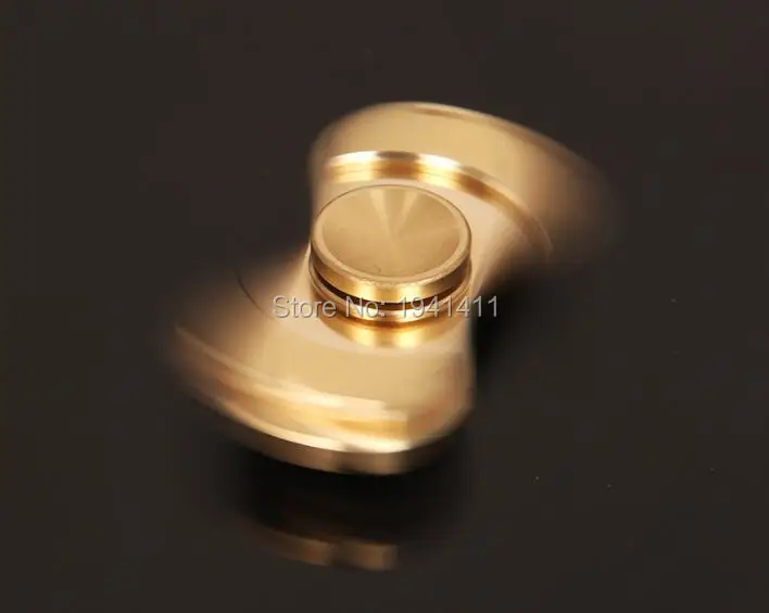 Tri-spinner Спиннер EDC ручной Спиннер бронзовые металлические игрушки