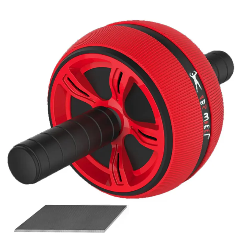 

AB Roller With 1 Pad No Noise Abdominal Muscle Trainer Non-slip Body Building Wheel Support for Core Strength Training Gym Sport