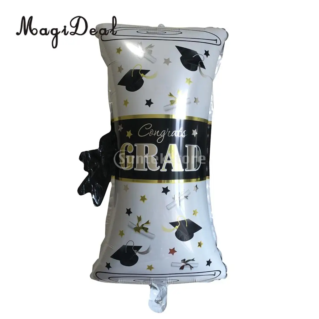 MagiDeal 10 Pieces Congrats Grad Owl/Diploma Balloon Bouquet Graduation Party Decorations