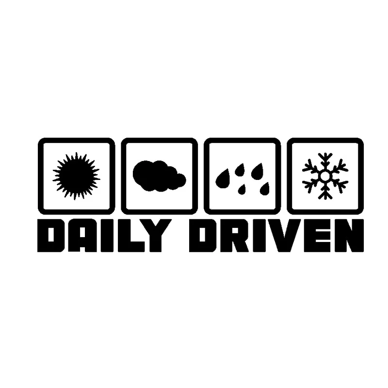 14.5CM*5CM Fashion Funny Daily Driven Car Sticker Vinyl Decals Motorcycle Styling | Автомобили и мотоциклы