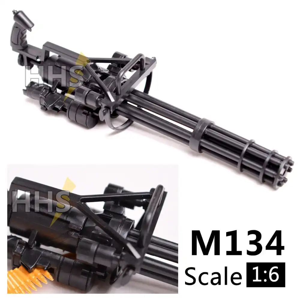 1:6 Action Figures M134 Gatling Minigun T800 Heavy Machine Gun Model toy giftTTB