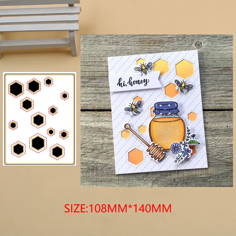 

Luck YCraft Metal Cutting Dies Hex Cover Panel for DIY Scrapbook Photo Album Paper Card Decorative Craft Embossing Die 2019