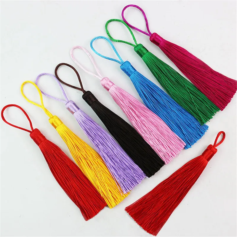 

10PCS Multi-Color Dacron Tassel Pendant DIY Handicrafts Garment Home Textile Curtain Pendant Accessories Chinese Knot Tassel
