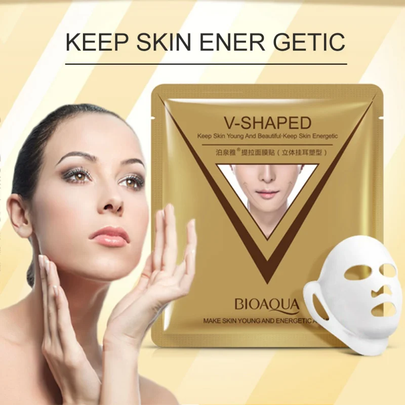 

V Face Mask Maquiagem Makeup Whitening Moisturizing Firming & Lifting Facial Mask 3D Lift-up Facial Mask Style Facial Mask