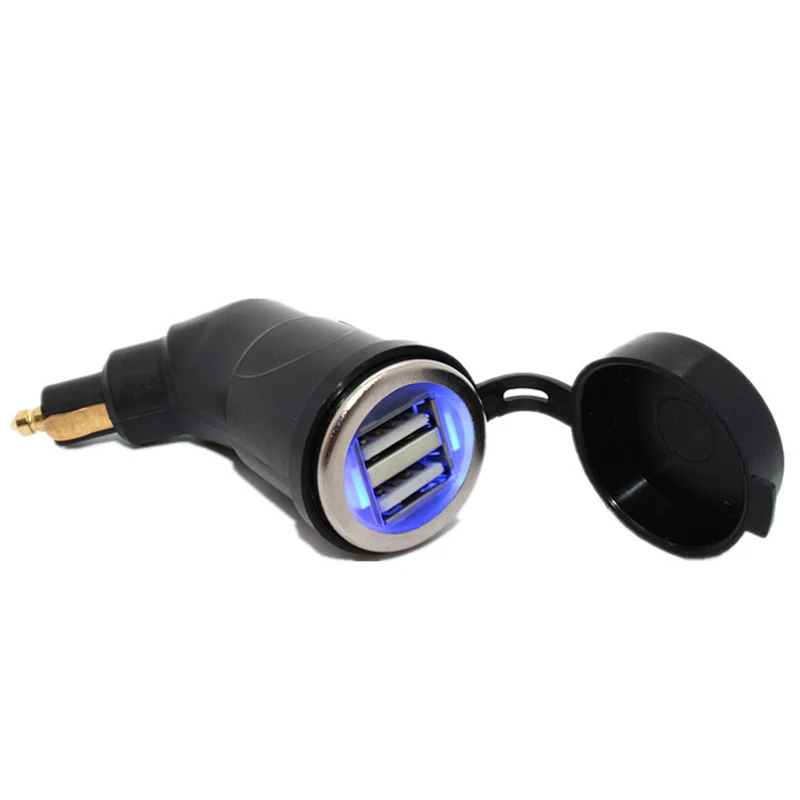Универсальный прикуриватель 5 в 3.3A Портативный двойной USB адаптер питания с защитой от пыли для BMW Hella мотоцикл