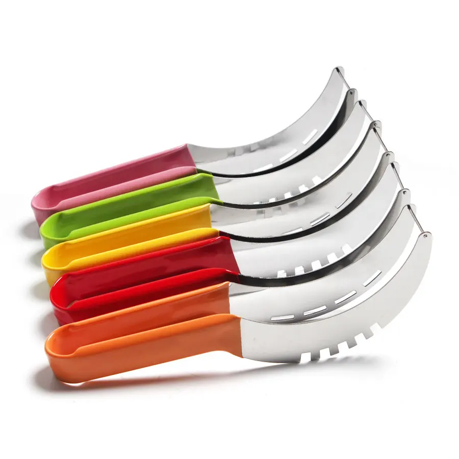 

5Colors 20.5*10.6*3cm Stainless Steel Watermelon Slicer Cutter Knife Corer Fruit Vegetable Tools Kitchen Cutting Accessories