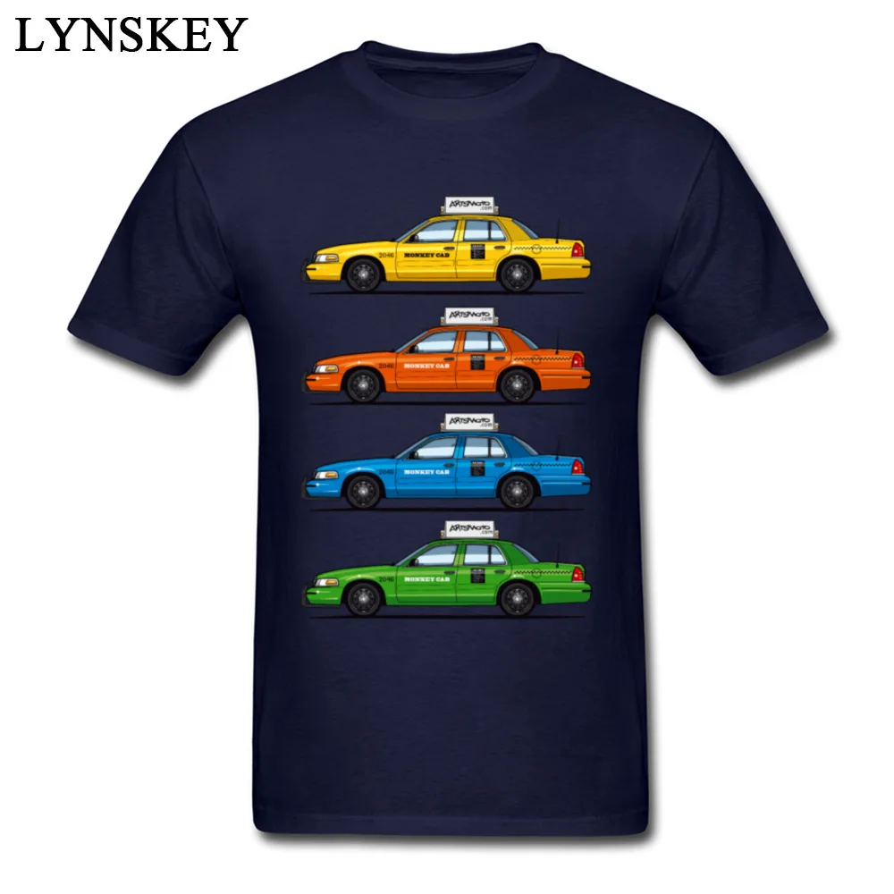 T-shirts Leisure Short Sleeve Cute Crewneck Cotton Tops Tees Printed On Summer Fall Color Taxi Cabs Crown Vic Clothing Shirt for Men Color Taxi Cabs Crown Vic navy