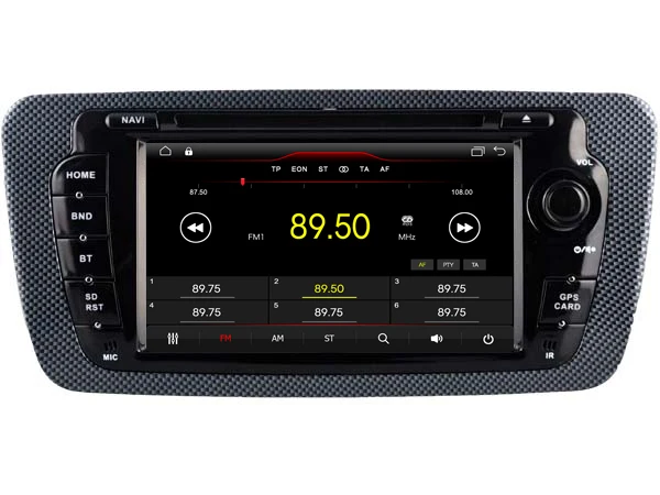 Sale Navirider car dvd player multimedia autoradio android8.1 wifi gps navigation for Seat Ibiza 2009-2013 tape recorder BT FM stereo 1