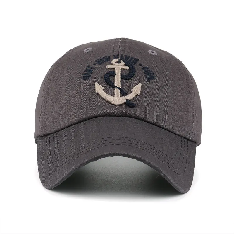 Men Anchor Embroidery Baseball Cap