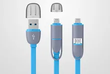 50pcs Data USB Cable USB S7 S6 Edge For iPhone SE 5 5S 6 6s plus 2 in 1 charging Cable For Samsung Android Smartphones Data line
