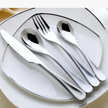 Высококачественные Новые западные пищевые свадебные столовые приборы набор ножей/кофейная ложка Вилка нож для стейка и вилка оптом