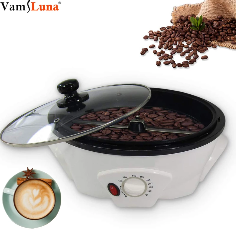 BuoQua 40W Stainless Steel Coffee Roaster Machine Tool Home Kitchen Appliance 220V Coffee Bean Roaster Roller Baker Coffee Bean Roaster 