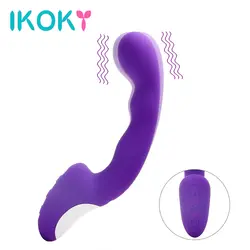 IKOKY вибратор продукты секса 30 Скорость Волшебная палочка массажер клитора стимулятор Секс-игрушки для Для женщин USB Перезаряжаемые