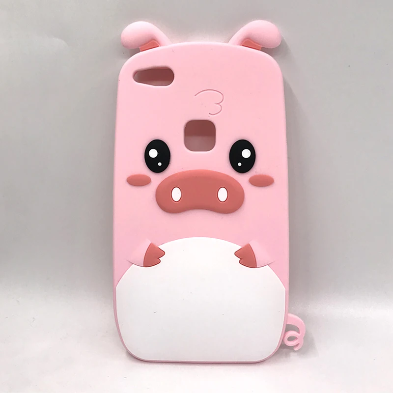 

3D Cute Pink Piglet Case For Huawei P20 P10 P9 P8 Lite 2017 P Smart Y5 2017 Y6 2018 Y7 Prime Pro 2018 Cartoon Soft Silicon Cover
