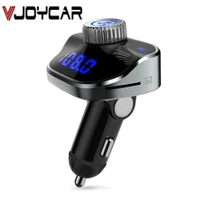 VJOYCAR беспроводной Bluetooth Автомобильный FM передатчик Aux MP3 плеер