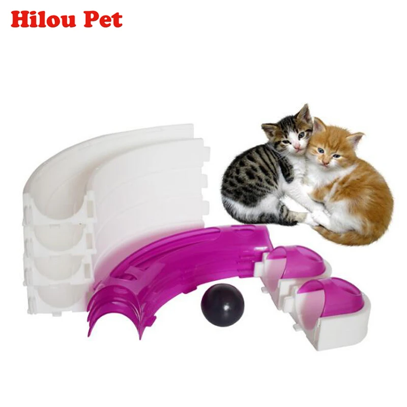 Funny Cat Pet Kitten Track and Ball Toys Chase Game Orbit Balls Scrathing Cat Toy Funny Cat Pet Kitten Track and Ball Toys Chase Game Orbit Balls Scrathing Cat Toy