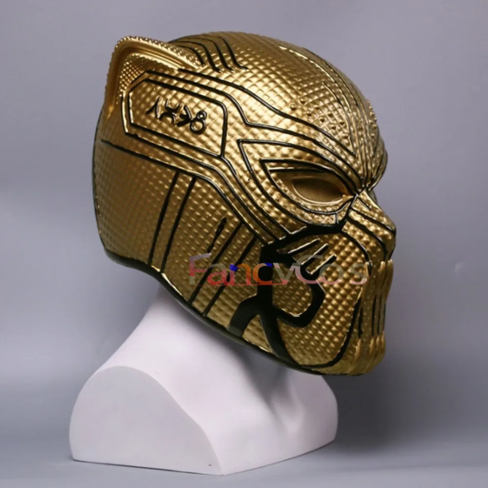 2018 Movie Black Panther Erik Killmonger Panthera pardus Mask Cosplay  Halloween  face mask Props Gifts Mask High Quality 2