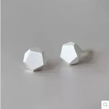 Bijoux романтические 925 пробы серебряные шестигранные серьги для женщин и девочек простые Серьги Pendientes Brincos модные ювелирные изделия