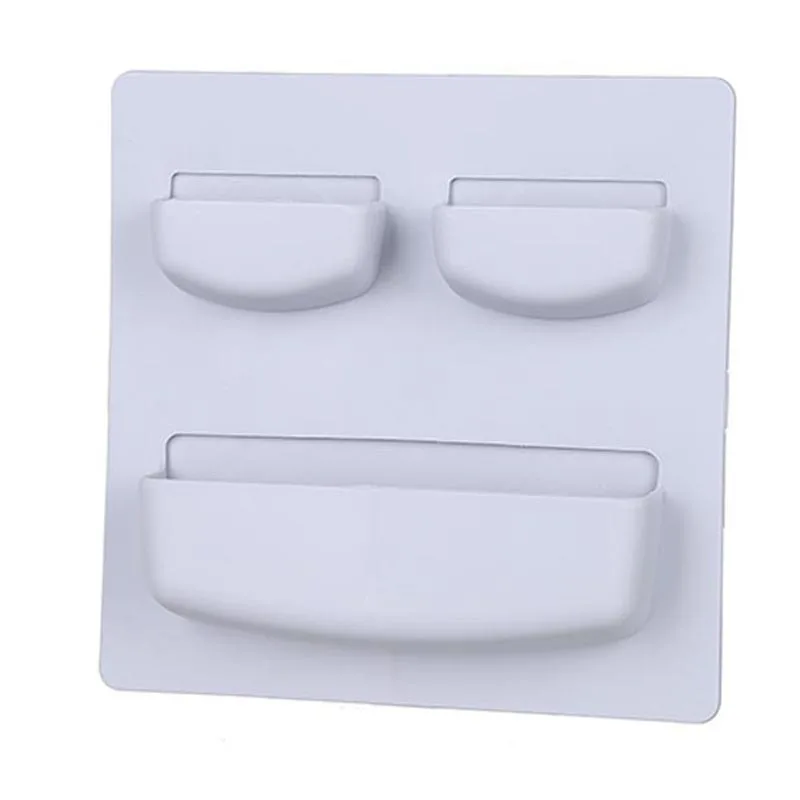 

050 Multi-function wall storage rack without perforation kithen storage shelf bathroom storage holder 21.6*21.6*4.5cm