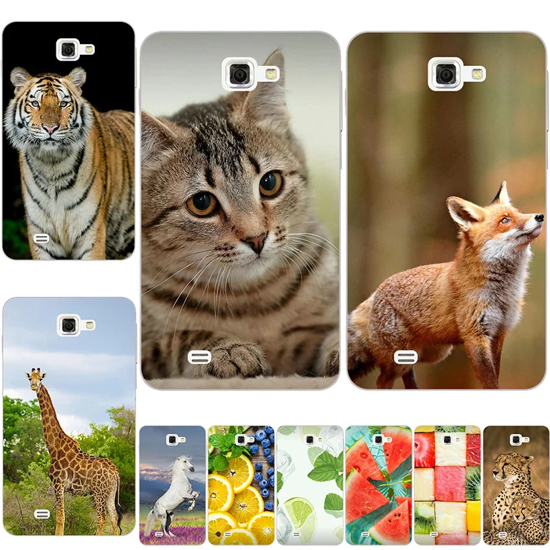 

Fashion Cartoon Case For Samsung Galaxy Note 1 N7000 i9220 Note1 Phone Bag Cat Landscape Drawing Back Cover Hot