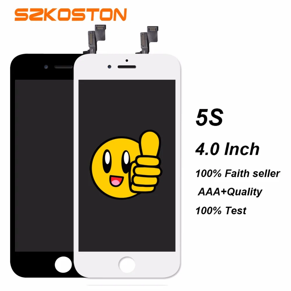

Screen For Apple iPhone 5 5S 5C LCD Display Touch Screen Assembly With Digitizer Glass No Dead Pixel Phone Parts Free Shipping