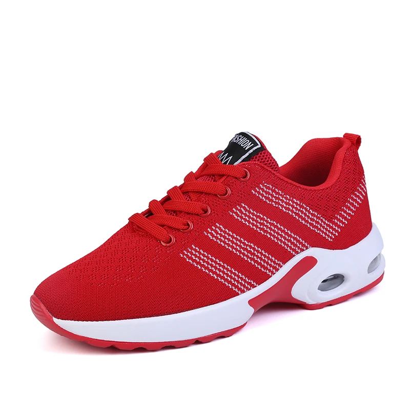 

Sport Shoes Women Running Shoes Mesh Breathable Lightweight Sneakers Women 2019 Lace Up Low-Top Platform Air Cushioning Sneakers