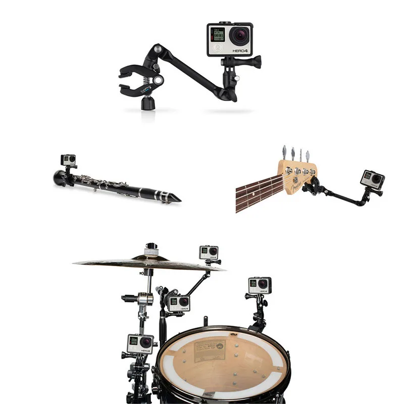 Guitar-Drum-Clips-360-Rotate-Monopod-Music-Mount-Camera-Grip-Clamp-Extension-Arm-Tripod-for-GoPro-HERO-4-3+-Xiaoyi-SJCAM-(11)