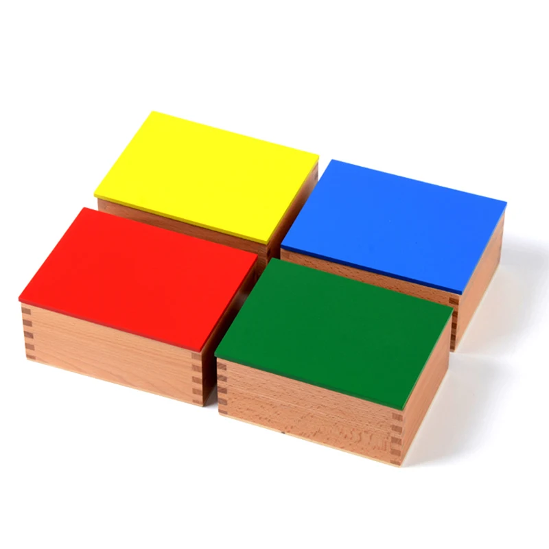 Baby Toy Learning Educational Toys Knobless Cylinders Montessori Wooden 4 Sets of 10 Cylinders Great Gift for Children