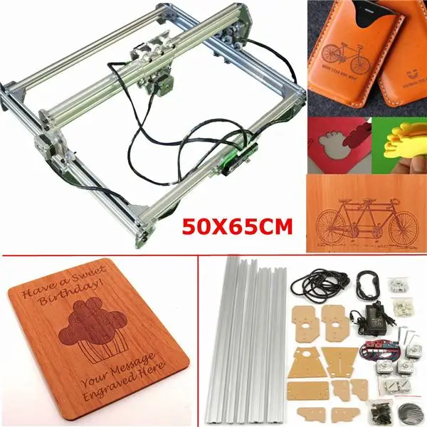 72x63 см лазерная гравировка гравировальный станок корпус двигателя комплект для DIY настольный синий лазерный станок гравировка области 65x50