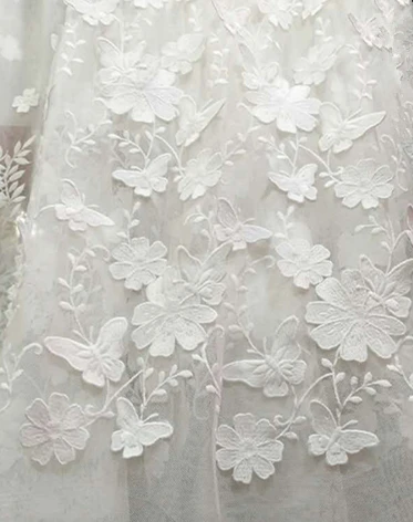 designer lace fabric by the yard
