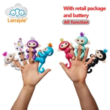 Lensple 6 Color Fingerlings Unicorn Interactive Baby Monkeys Smart Fingers Llings Smart Induction Toys Best Gifts For Kids