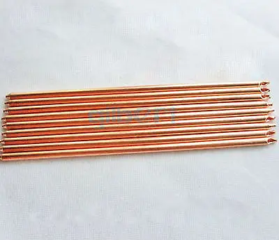50-400 мм длина 6 мм Диаметр медный радиатор Heatpipe notebook DIY охлаждающая трубка