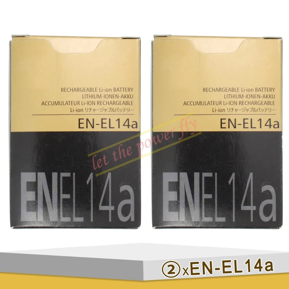 2  EN-EL14A ENEL14a     Nikon P7100 P7700 P7800 D3300 D5300 D5200 D5100 D3200 D3100 MH-24