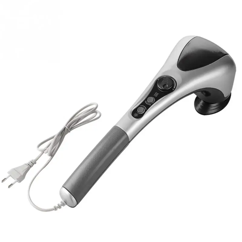  Double Head Electric Body Massager Variable Speed Infrared Handheld Full-body Massage Hammer