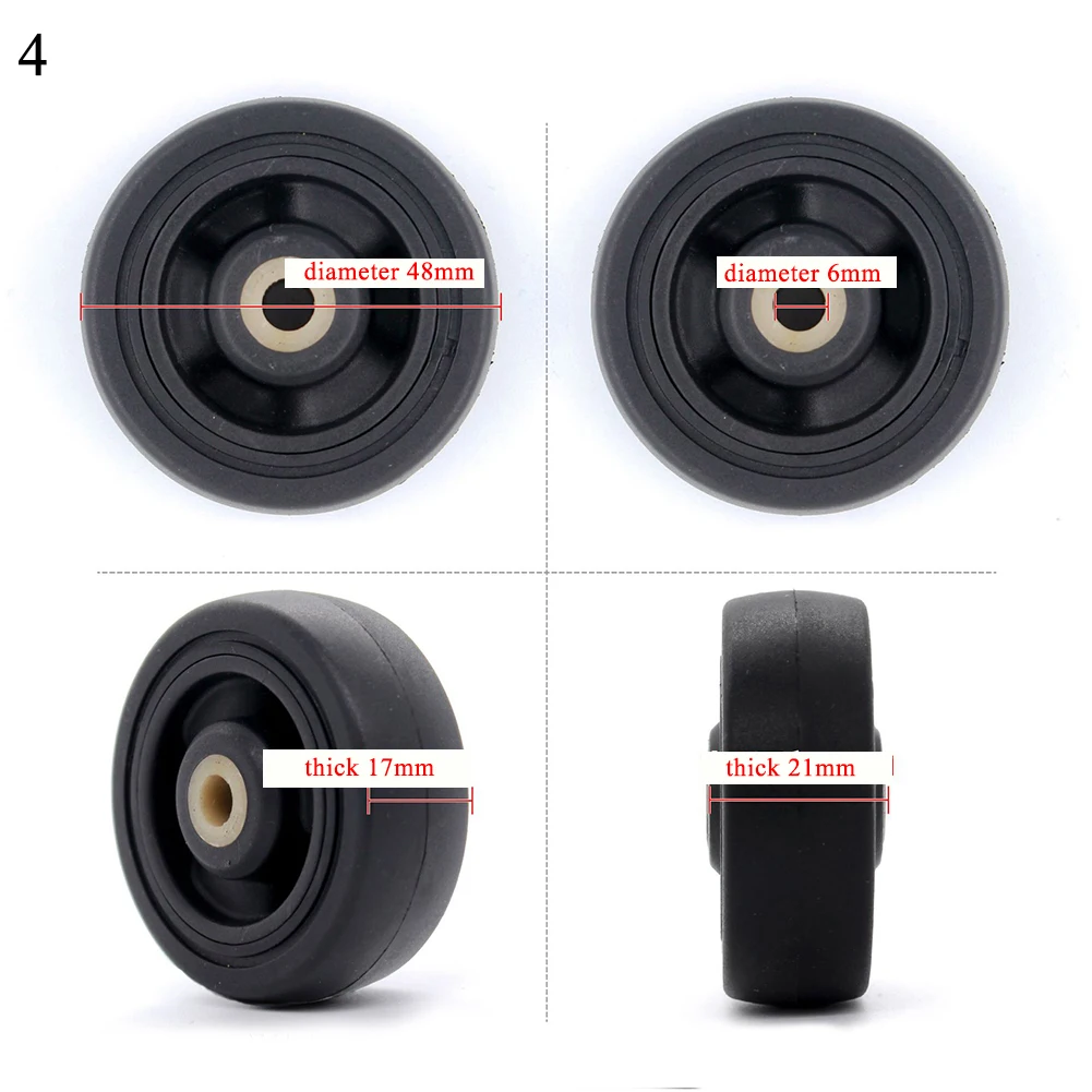 Колеса 2 шт. багажный Чемодан Замена колеса Прямая с фабрики оси люкс ремонт Делюкс ремонт инструмент ролики - Цвет: 4