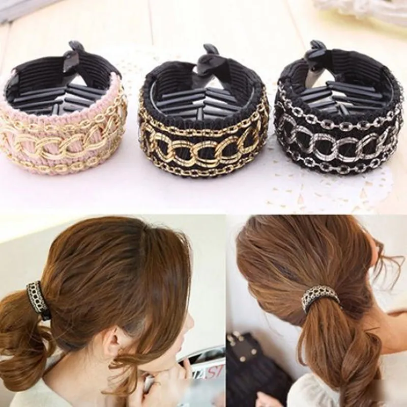 

Sale 1PC New decorated weaving grasping folder clip horse tail buckle hairpin For Women Girls wholesale