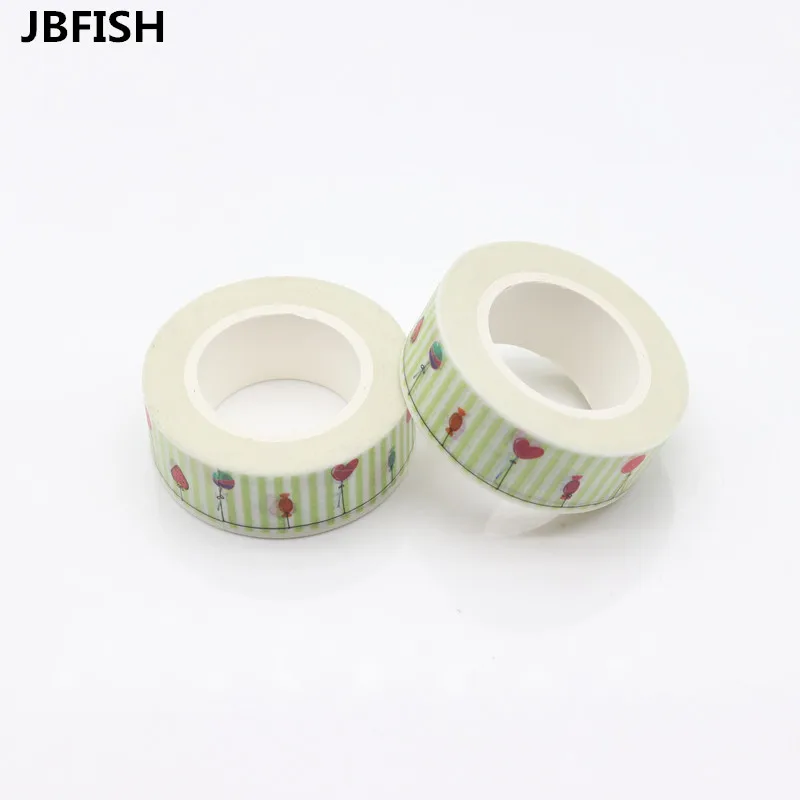 JBFISH 15mm*10m Washi Tapes DIY Masking Tape Adhesive Tapes 2220diy
