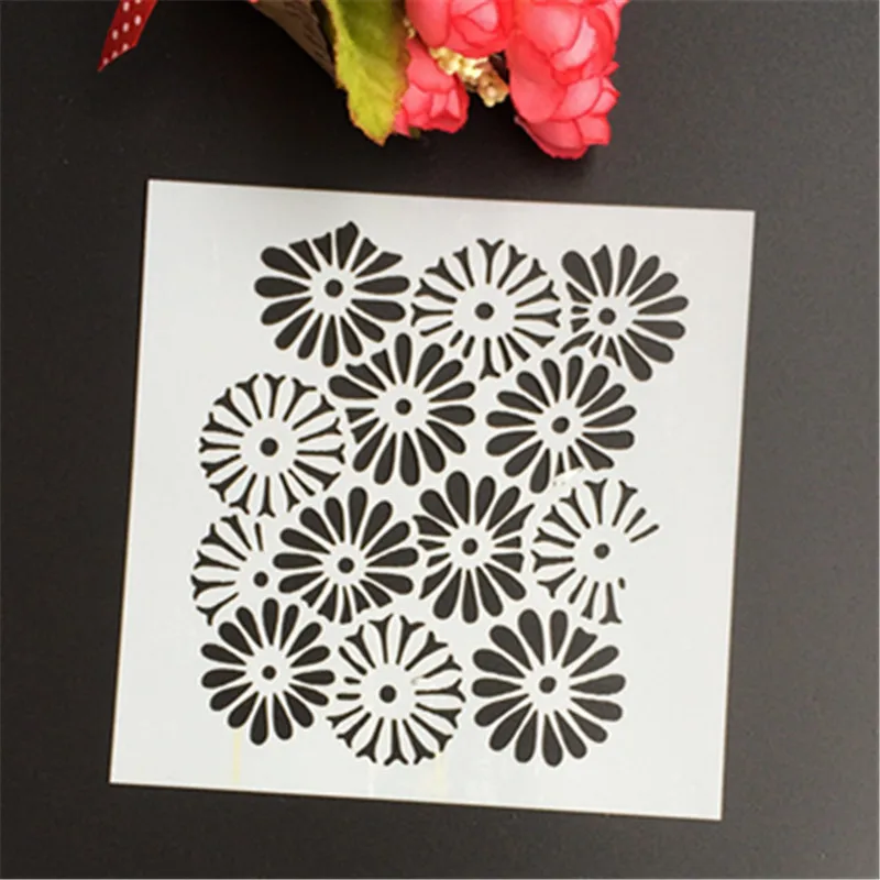 

Snow Diamond Spilling Ink Layering Stencils For DIY Scrapbooking/photo album Decorative Embossing Paper Cards Crafts Stamps