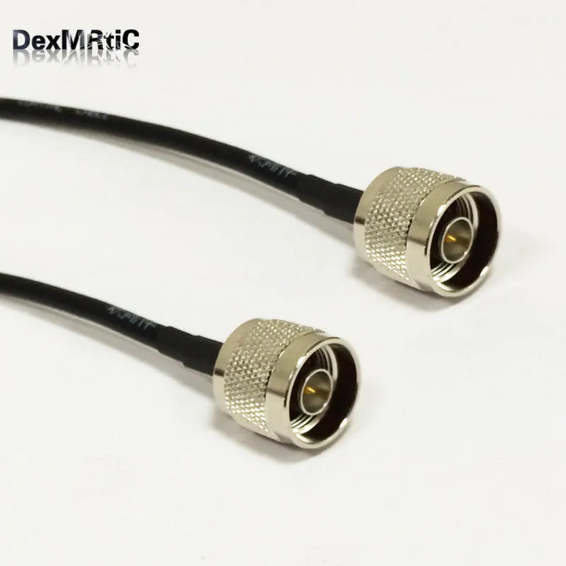 

RF N Male Plug To Male Plug Pigtail Cable RG58 100cm Wholesale For Wifi Router Antenna
