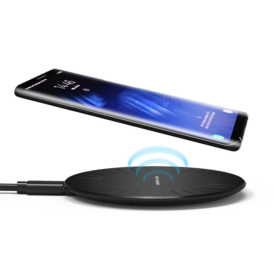 

Qi Wireless Charger for iPhone 8 X XS 8 Plus 10W Fast Wireless Charger for Samsung Galaxy S8 S9 Note 9 Wireless Charging Pad