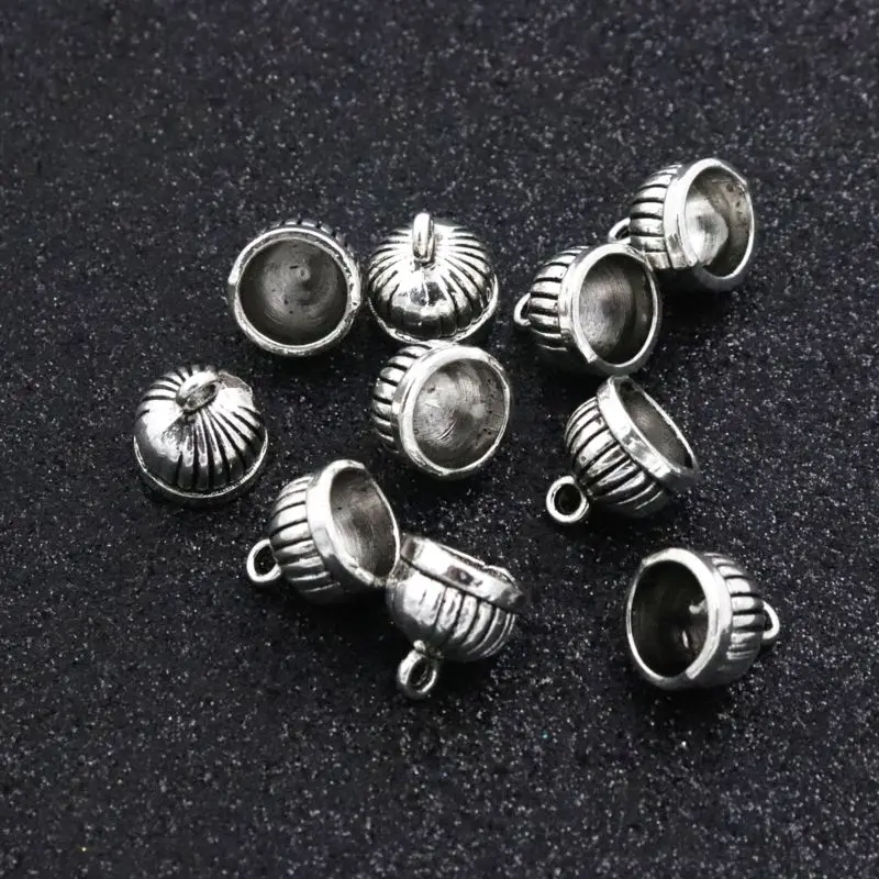 50 штук старинных серебряных шармов для самостоятельного изготовления ювелирных изделий, браслетов и ожерелий, аксессуаров