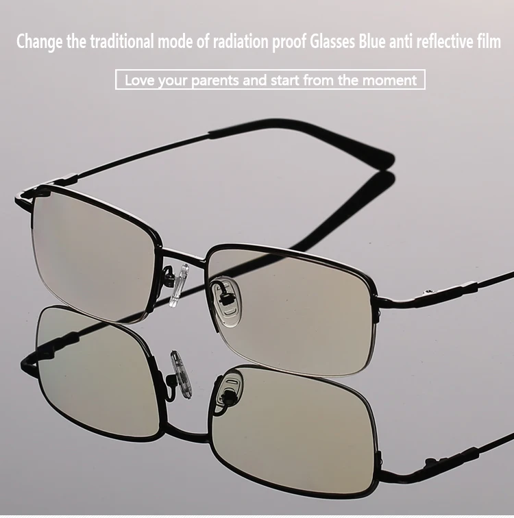 Анти-голубой прогрессивные дальнозоркостью очки можно увидеть далеко может видеть рядом HD Ultra Light Антивозрастная памяти металла мужские чтение Glasse