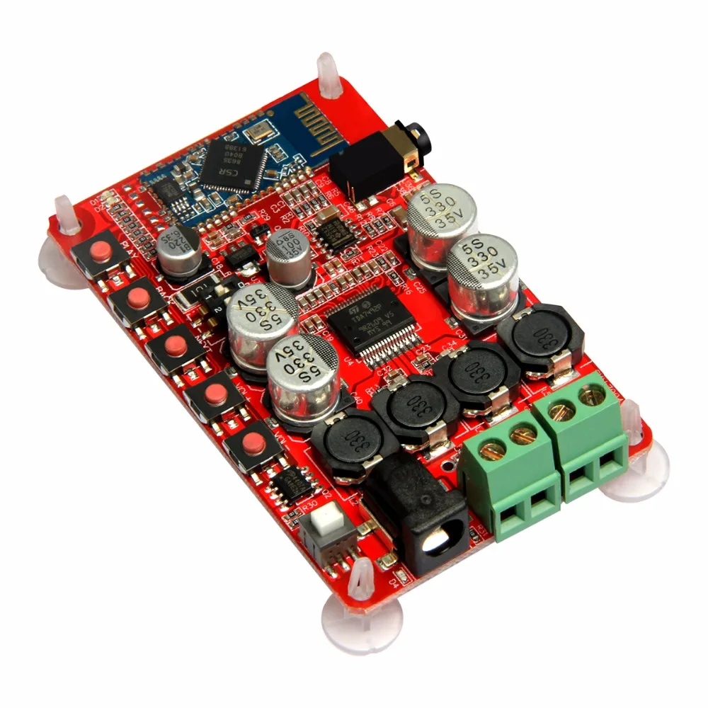 

TDA7492P 50W+50W Wireless Bluetooth 4.0 Audio Receiver Digital Amplifier Board AUX Board