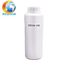 500ML DTG white ink for Epson R280 R290 R330 L800 L801 1390 1400 1410 DX5 DX7 F2000 flatbed printer textile ink