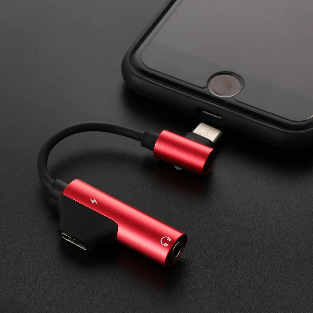 

Headphone Jack Audio Charger Converter 2 in 1 USB Type C to 3.5mm AUX Adapter for Samsung S10