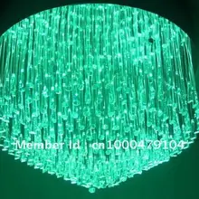 Боковая светящаяся оптическая волоконная люстра, ПММА волокно 0,75 с мерцающим эффектом, и кристалл. 13 цветов, Удаленное включение и выключение